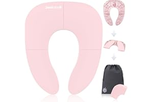 Jool Baby Products Orinal de Viaje Plegable para niñas, se Adapta a inodoros Redondos y ovalados, ventosas Antideslizantes, Incluye Bolsa de Viaje Gratis