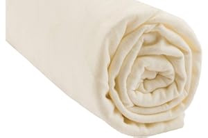 Drap Housse 90x140 cm 100% Coton Bio Lit Évolutif Enfant | Écru Naturel | Doux & Agreable| Extensible & Respirant | Sommeil sain | Marque Easy Dort | Certifié GOTS et Oeko-Tex | Fabriqué en Europe