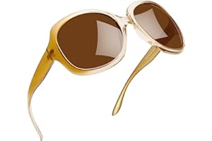 Joopin Grandes Gafas de Sol Mujer Polarizadas de Moda Diseño de Gran Tamaño Protección UV400 para Playa Conducción Viajes
