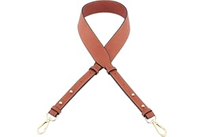 CHGCRAFT 102cm Bandoulière Large en Cuir Chaîne Remplacement Sac à Main Sangle réglable pour Sac Cuir pour Sacs à BandoulièRe Sacs à Main- Marron