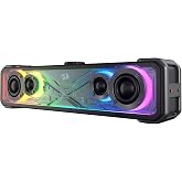 Redragon GS817 RGB Masa&uuml;st&uuml; Soundbar, Massive 30W Max Power, Dokunmatik Kontrol, Bluetooth 5.3 ve 3.5mm AUX Girişleri ile Mas