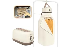 Minanov Portable Clothes Dryer - Clothes Dryer for Travel, Apartment, RV, Dorm - Easy to Use Multiple Compact Dryer for Clothes, Underwear, Socks - Portable Dryer Machine with Timer Function
