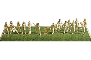 Model Scene Peco Cricket Team Figures OO Scale Ready Painted