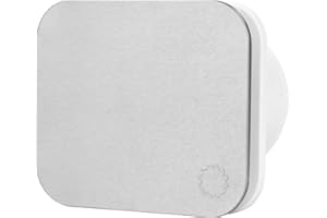 Turbionaire TREND 100 SA Extracteur, Extraction, Ventilation pour Salle de Bain, Cuisine, Mur/Plafond, Façade Aluminium Mat, Diamètre 100mm, 35Pa, Clapet anti-retour, Silencieux 33dB, IPX4