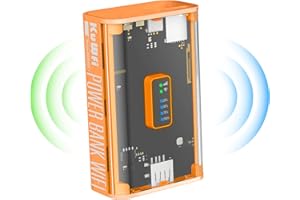 KuWFi Mobiler 4G LTE WLAN Router (4G/LTE bis zu 150Mbit/s Download/ 50Mbit/s Upload,Tragbarer Hotspot, 5200mAh Akku, kompatibel mit Allen europäischen SIM Karten),Plug & Play, für Reisen & Haushalt