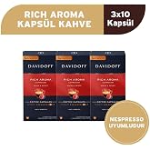 Davidoff Rich Aroma Espresso Kaps&uuml;l Kahve 3X10 Adet - Nespesso Uyumludur