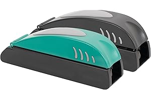 JEVX 2X Maquina Liadora de Tabaco Manual para Llenado de Tubos de Cigarrillos - Entubador para Llenado de Tabaco - Entubadora para Liar Tubos de Tabaco Picado (Negro - Verde)