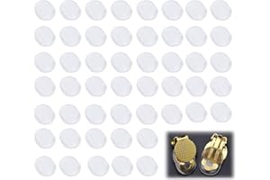 ANNLPOY Lot de 50 Pièces Coussinets en Silicone pour Boucles d'Oreilles à Clip, Accessoires Confortables et Antidérapants, Idéaux pour Protection et Stabilité, Taille Universelle