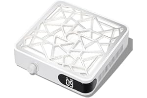 Nail Dust Collector, CHRISTINE SHELLY Professional Vacuum Nail Dust Extractor Fan with Reusable Filter, Powerful Dust Suction Manicure Machine for Nails Drilling Polishing Salon