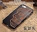 Produktbild Holz iPhone 6/6S Fall - Coco Laser Carving markiert Holz Fall Schutzhülle mit robustem Polycarbonat Bumper Slim, die Schutzhülle für Apple iPhone 6S, iPhone 6 (11,9 cm), Skull-Black