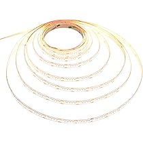 JOYLIT Striscia LED Bianco Freddo 24V 4mm, 5M, 1750 LED, CRI 90+, 5500LM, Alta Densità Per Illuminazione Armadi E Vetrine