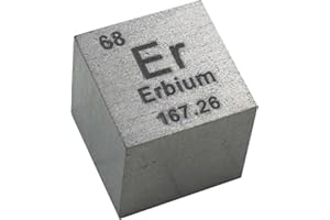 TIHONORI 10 mm Würfel aus reinem Metallelement – Periodensystem-Probenwürfel,Erbium