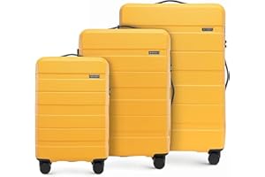 WITTCHEN COMODO Line Koffer Handgepäck Gepäck-Set aus ABS Teleskopgriff TSA Schloss 4 Doppelräder