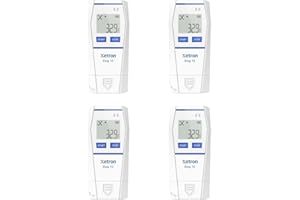 Xetron Registrador Temperatura USB 4Pza Elog10, Data Logger Temperatura Con Certificado y Informe en PDF Registrador de Datos Temperatura Reutilizable de Alta Precisión de 32000