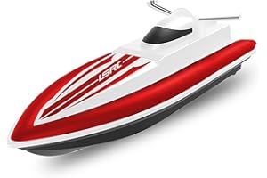 Goolsky Łódka RC z pilotem, statek wyścigowy 2,4 GHz, wodoodporna zabawka do jeziora, basenu, morza, prezent dla dzieci, chłopców, dziewcząt