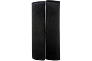 SunTrader Car Seat Belt Pad Cover kit,2-Pack Soft Car Safety Seat Belt Strap Shoulder Pad for Adults and Children (Black)