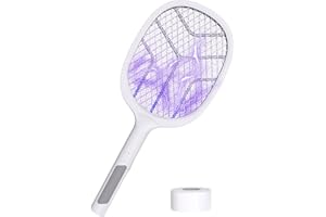 YOUBST Electric Elektrische Fliegenklatsche, 4800V, 2000mAh Fliegenklatsche Elektrisch mit hoher Kapazität Akku USB Wiederaufladbarer, Fliegenfänger Stark für Mücken, Fliegen, Wespe, Motten