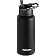 InstaCuppa Insulated Water Bottle 1000 mL, with Straw Lid, Double-Wall Thermosteel Flask, Vacuum Insulated Stainless Steel | Retains Hot and Cold Temperatures