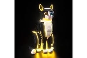LocoLee Set di luci Compatibili con Lego Gatto Tuxedo, Solo Set di luci – nessun Modello, Set di Illuminazione Compatible with Lego 21349