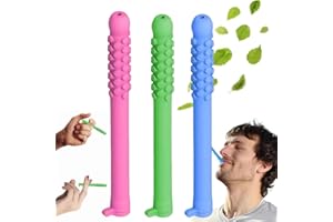 RUOJIAR 3pcs Chew/able Essential Oil Breath Stick,Che/wable Breathers Stick with Essential Oil,Chewa/ble Breather Quit Smo/king,Natural Focusing,Clear Respiratory Function,Can Be Taken Anywhere,Mixed