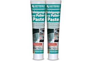 ‎HOTREGA HOTREGA Reinigungs- und Polierpaste Edelstahlreiniger Kochfeldreiniger 2x 125 ml