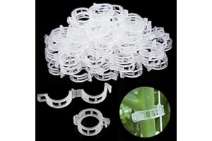 ZDZBLX 200 pz Clip per Piante da Giardino Sostegni per Pomodori, Traliccio per Rampicanti Clip Canne Pomodori Gelsomino Rampicante Supporto per Piante Rampicanti, per Pomodori, Rose, Cetrioli ecc