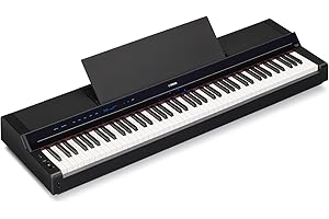 Yamaha P-S500 Piano Numérique - avec 88 Touches Lestées, Fonction Stream Lights, Bluetooth, VRM, 660 Sonorités, Enregistrement Audio/MIDI - Noir