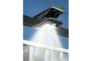 SUNBOIA Solar Security Lights Outdoor Motion Sensor Clip,72LED Super Bright Solar Lights Outdoor Garden,IP65 Waterproof Outside Camping Lights,Solar Clip Lighting for Fence Patio Garden Wall Light