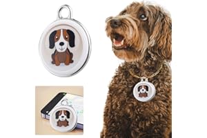 Asslye GPS Dog Tracker, Pet Tracker for Cats Dogs, Cat Tracker Collar, Dog GPS Tracker No Monthly Fees, Real-Time Location Tracking, Waterproof Cat Tracker GPS Collar for Small Cats （Dog）