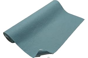 TAPHICEROS Rotolo Di Tessuto In Feltro Autoadesivo, Blu Chiaro, 50cm x 150cm 2mm, Materiale Di Imbottitura, Venduto Al Metro, Tessuto Di Rivestimento Per Interni Per Artigianato, Auto, Fai Da Te