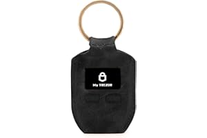 Londo Portfel z prawdziwej skóry, etui na Trezor One Bitcoin Wallet z kółkiem na klucze (czarny)