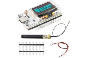HiLetgo ESP32 Lora SX1276 0.96 inch OLED Display Development Board WiFi Bluetooth Dual Core 240MHz CP2102 and 868/915MHz with Antenna for Arduino Smart WiFi Lora 32