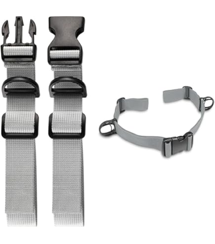 ROOMHUAWAY 2 Pezzi Nero Cintura Toracica Zaino Tracolla Regolabile Zaino Bambini Con Fibbie E Chiusure Rapide, Tracolla Zaino Resistente Per Bambini E Adulti - Foto 13