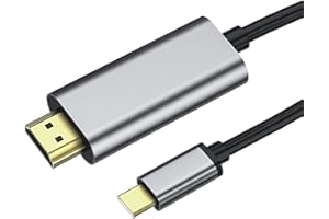 KUPOISHE USB C to HDMI Cable 4k 6ft, USBC to HDMI Adapter Monitor, HDMI to USB C Connector ChromeBook, USB-C to HDMI Cord Mac MacBook pro 2022 iPad 2021 Surface Pro 8 VivoBook Flip 14 Aspire 5 etc