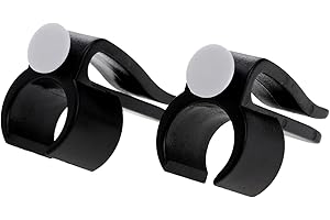 MUXSAM 2Pcs Golf Club Bag Clip On Putter Clamp Holder Putting Organizer Ball Marker Value Plastic Black Putting Clip Golf Accessories for Men Women Golfer