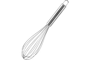 Fackelmann Frusta da Cucina, Materiale in Acciaio Inossidabile, Pratica e salvaspazio con Occhiello per appenderla, Lavabile in lavastoviglie, Dimensioni 26 cm