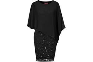 Hanna Nikole Women's Plus Size Cape Chiffon Dress Cocktail Formal Party Pencil Dress