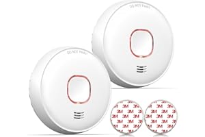 ANDYSSEY Homematic DIN 14604, czujnik dymu z uchwytem magnetycznym, 10 lat, czujka dymu i ciepła