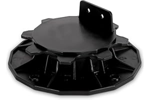 DETOWOOD Stelzlager höhenverstellbar I für Terrassendielen-Unterkonstruktion I Stellfüße-Terrassenlager I Stelzlager (35-70mm)