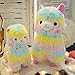 Produktbild Zinsale Niedlich Regenbogen Alpaka Plüschtier Puppe Schaf Plüsch Kissen Stofftiere (35cm)