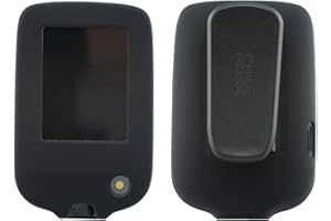 caseroxx Silikon-Hülle kompatibel mit Freestyle Libre 1/2 / 3 / Insulinx / 14 Day aus Silikon, Tasche mit und ohne Gürtelclip in schwarz