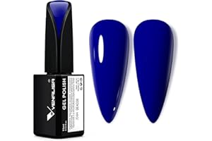 ‎V VENALISA VENALISA UV Nagellack blau 15ml Gel Nagellack anfänger für UV Nagellampe Langlebige Maniküre Nagelgellack Soak Off Nail Gel Polish Schellack Deep Blue
