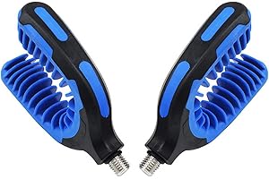 POFET 2PCS U Rest Butt Pod Rod Rest Karpfen Angelrute Halter Rest Kopf für Alle Arten von Angelruten (blau)
