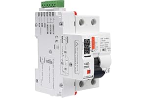 DEWIN Interruttore Differenziale a Riarmo Automatico con display a LED,40A 30mA 2P AC230V Salvavita con Riarmo Automatico RCCB Salvavita Riarmo Automatico(30mA Type A)