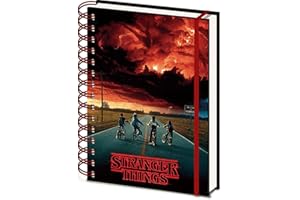 PYRAMID INTERNATIONAL Stranger Things Minde Flayer - Cuaderno de notas en espiral (tamaño A5), diseño de flores
