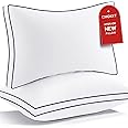 Premium Pillows Standard Size Set of 2, Fluffy and Supportive 7D Down Alternative Bed Pillow, Luxury Soft Hotel Quality Gusseted Pillow for Side Back Stomach Sleeper,Relief Neck Head and Shoulder Pain