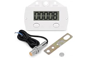 Digital Räknare För Stickmaskin, 5-Siffrig 0-99999 Lcd Elektronisk Räknare Magnetisk Induktionsnärhetsbrytare Digital Klickare, Med Metallsensor, För Produktionslinjer