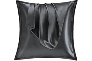 VIELIT Poszewka na poduszkę, jedwabna satyna, na 2 szt. 65 x 65 cm, podobna jedwabna poszwa na poduszkę z zamknięciem na kopertę, pielęgnacja skóry i włosów, zmniejsza zmarszczki i wypadanie włosów,
