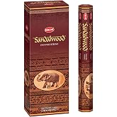 HEM Incense Sandalwood, 120 sticks in six packs. The brand is hand wrapped in India. By incense