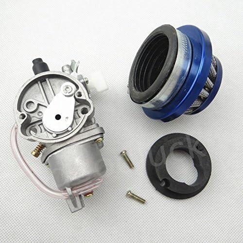 HuoPu Carb Carburetor + Blue Air Filter Stack For 47cc 49cc Mini Moto Dirt Pocket Bike